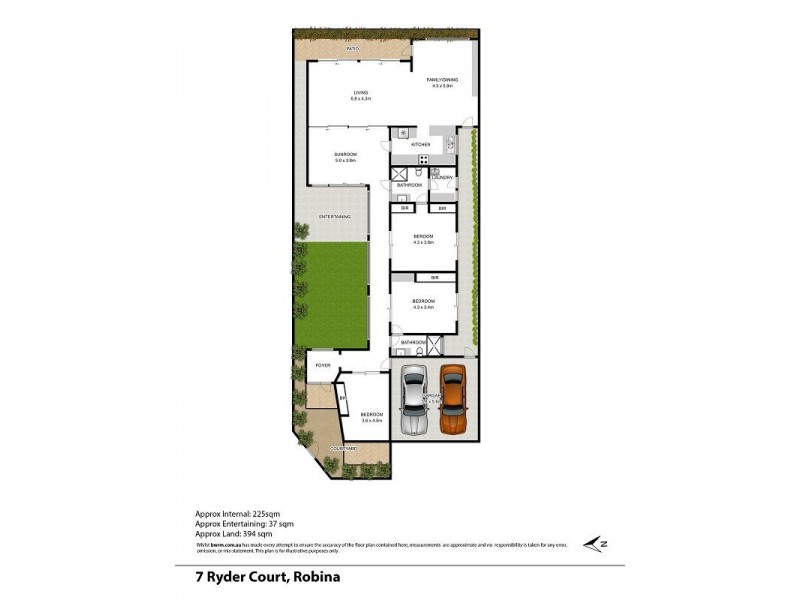 7 Ryder Court, Robina QLD 4226 Floorplan