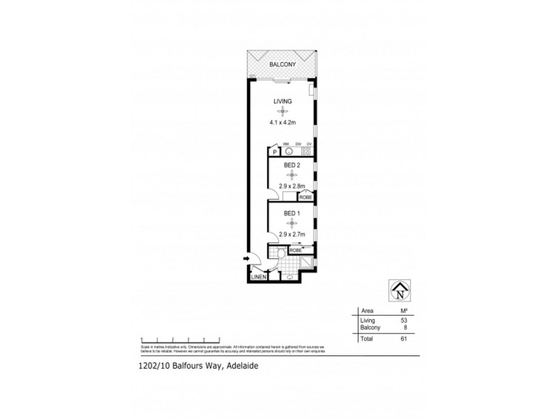 1202 10 Balfours Way, Adelaide SA 5000