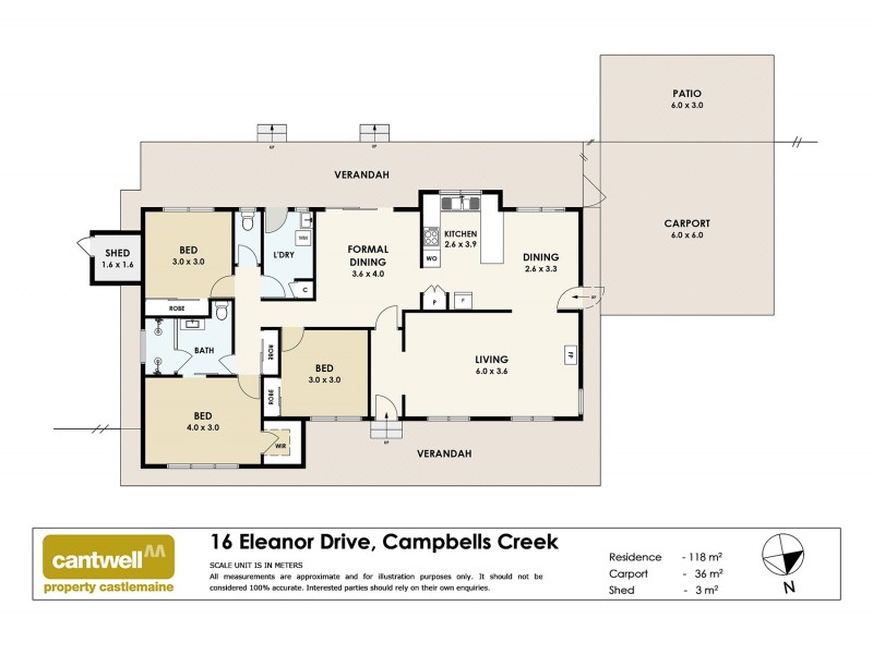 16 Eleanor Drive, Campbells Creek VIC 3451 Floorplan