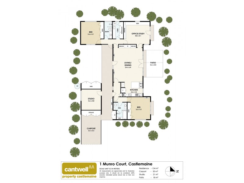 1 Munro Court, Castlemaine VIC 3450 Floorplan