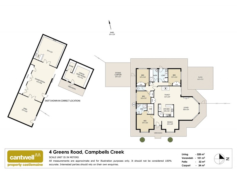 4 Greens Road, Campbells Creek VIC 3451 Floorplan