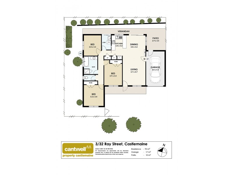 3/32 Ray Street, Castlemaine VIC 3450 Floorplan