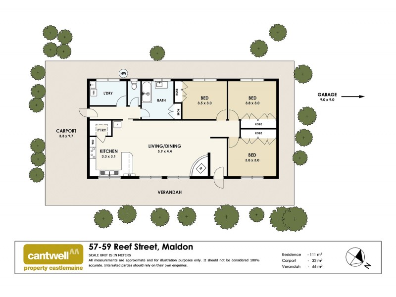 57-59 Reef Street, Maldon VIC 3463 Floorplan