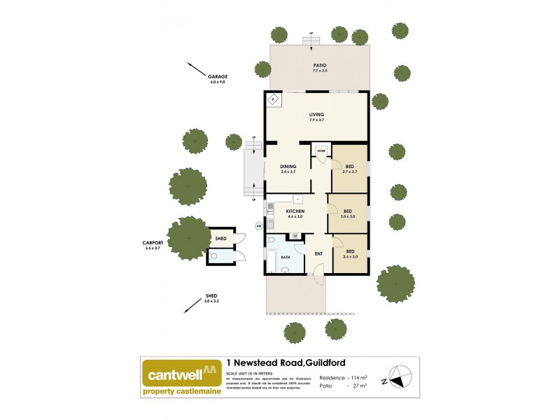 1 Newstead Road, Guildford VIC 3451 Floorplan