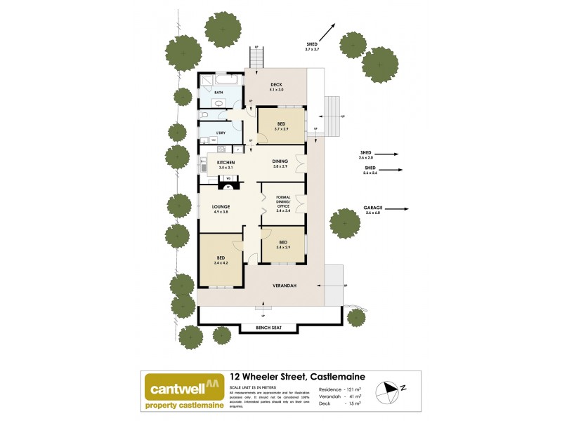 12 Wheeler Street, Castlemaine VIC 3450 Floorplan