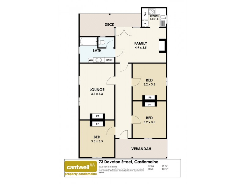 73 Doveton Street, Castlemaine VIC 3450 Floorplan
