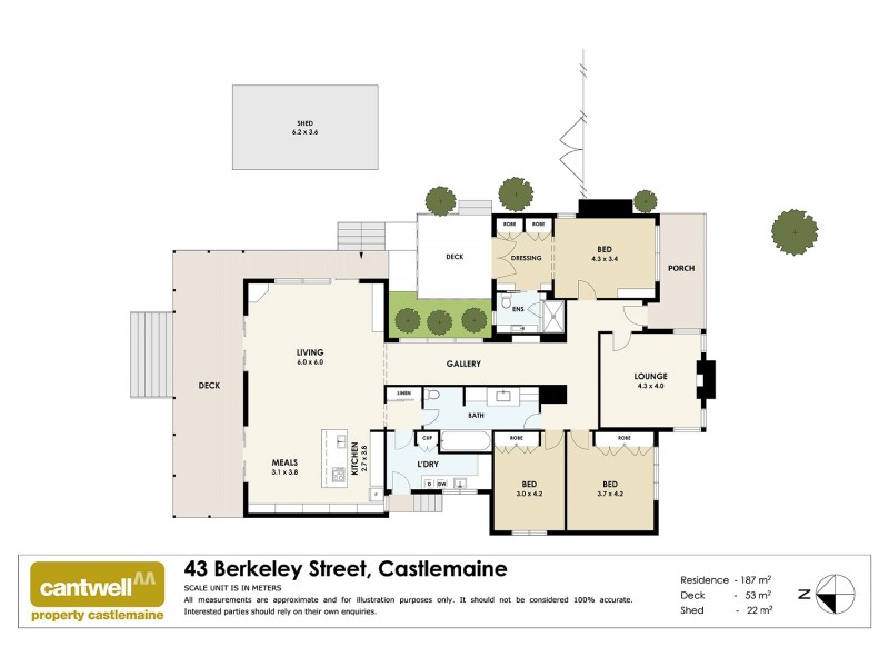 43 Berkeley Street, Castlemaine VIC 3450 Floorplan