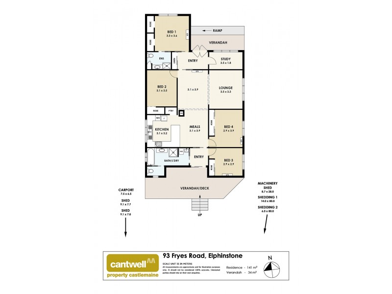 93 Fryes Road, Elphinstone VIC 3448 Floorplan