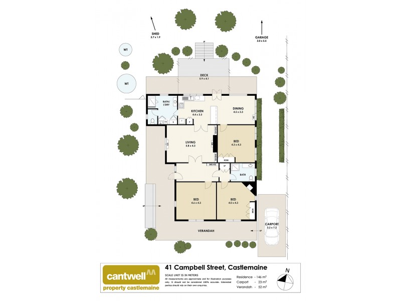 41 Campbell St, Castlemaine VIC 3450 Floorplan