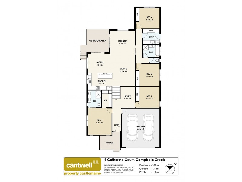 4 Catherine Court, Campbells Creek VIC 3451 Floorplan