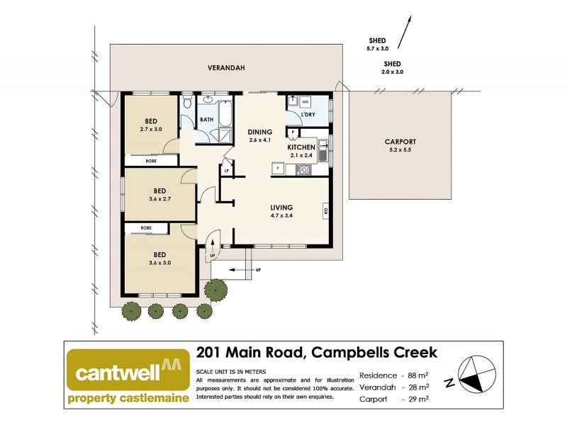 201 Main Road, Campbells Creek VIC 3451 Floorplan