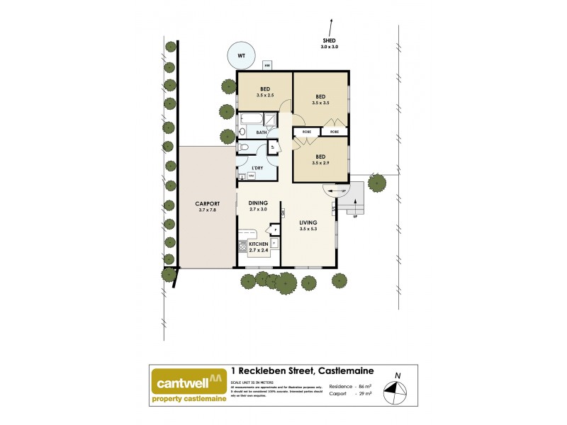 1 Reckleben Street, Castlemaine VIC 3450 Floorplan