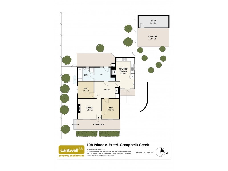 10A Princess Street, Campbells Creek VIC 3451 Floorplan
