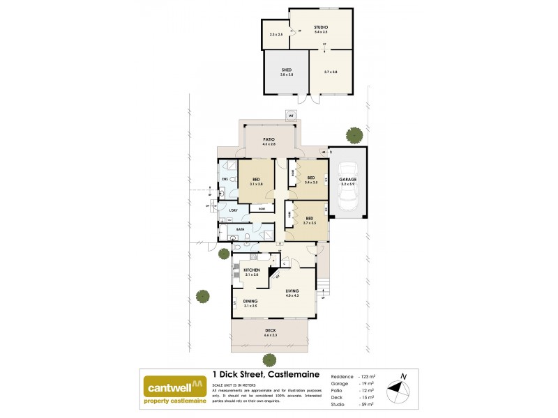 1 Dick Street, Castlemaine VIC 3450 Floorplan