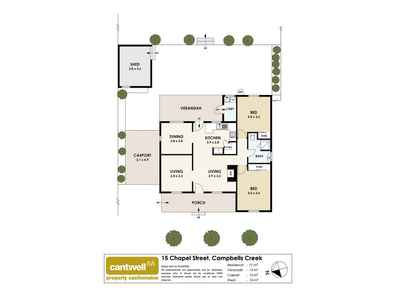 15 Chapel Street, Campbells Creek VIC 3451 Floorplan