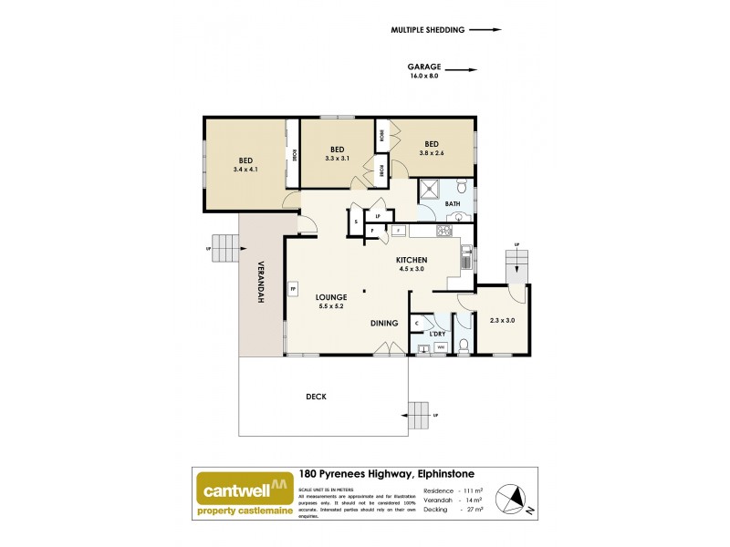 180 Pyrenees Highway, Elphinstone VIC 3448 Floorplan