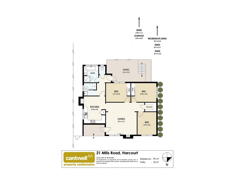 21 Mills Road, Harcourt VIC 3453 Floorplan