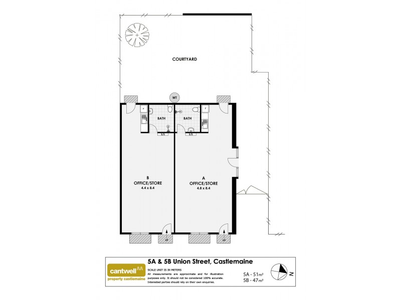 5a & 5b Union Street, Castlemaine VIC 3450 Floorplan