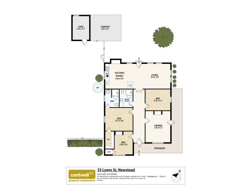 33 Lyons Street, Newstead VIC 3462 Floorplan