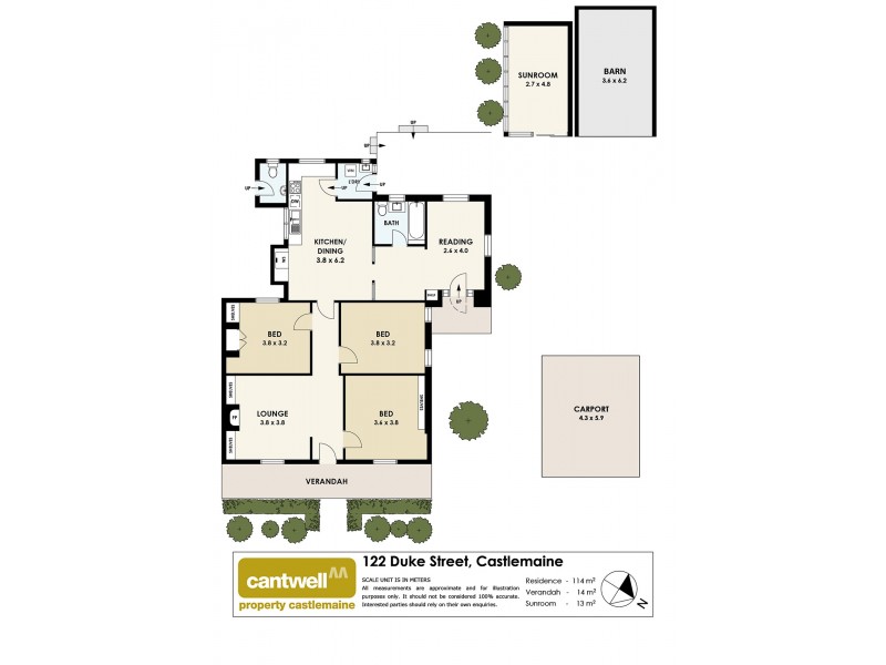 122 Duke Street, Castlemaine VIC 3450 Floorplan