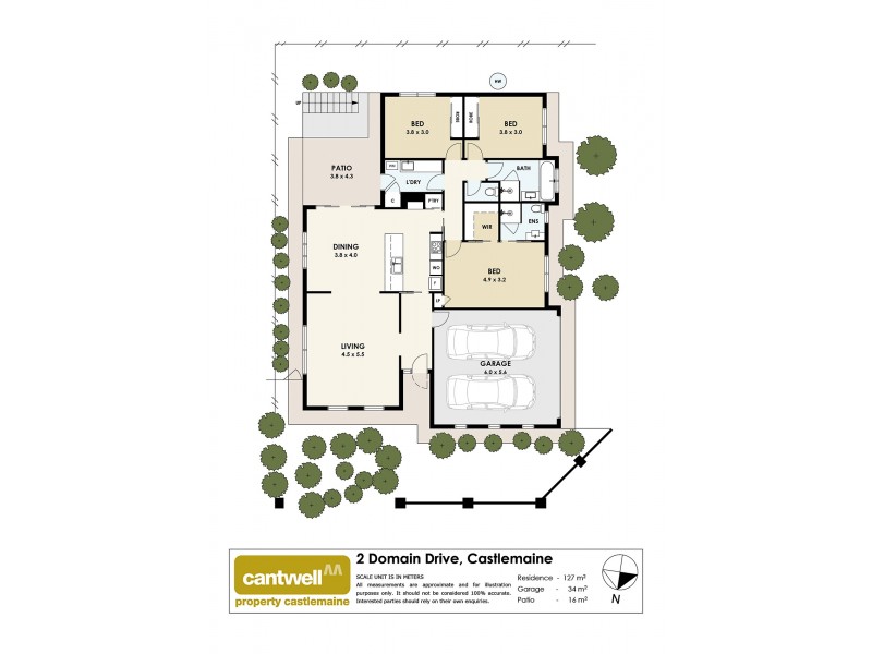 2 Domain Drive, Castlemaine VIC 3450 Floorplan