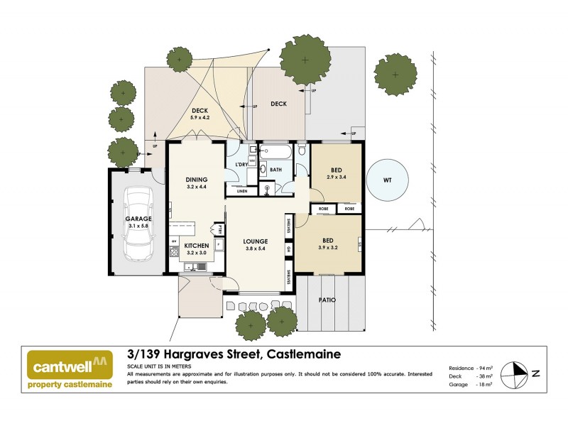 3/139 Hargraves Street, Castlemaine VIC 3450 Floorplan