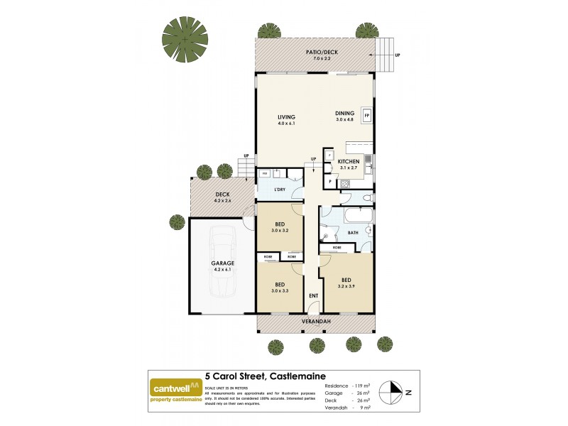 5 Carol Street, Castlemaine VIC 3450 Floorplan