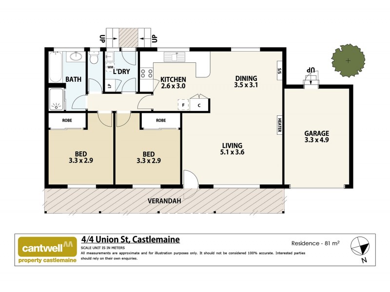 4/4 Union Street, Castlemaine VIC 3450 Floorplan