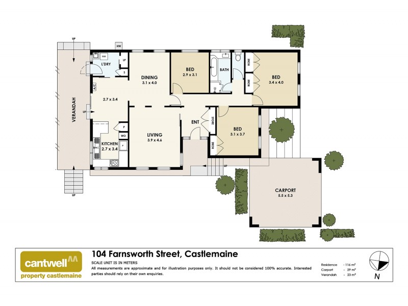 104 Farnsworth Street, Castlemaine VIC 3450 Floorplan