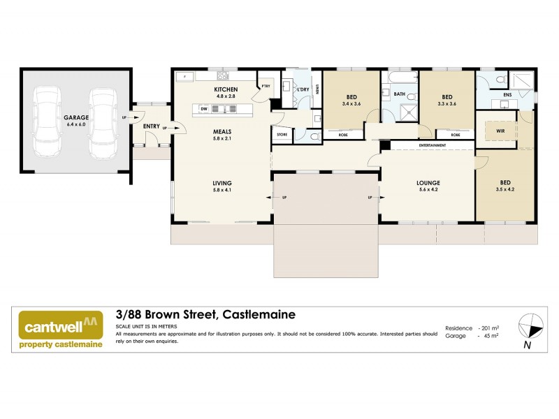 3/88 Brown Street, Castlemaine VIC 3450 Floorplan