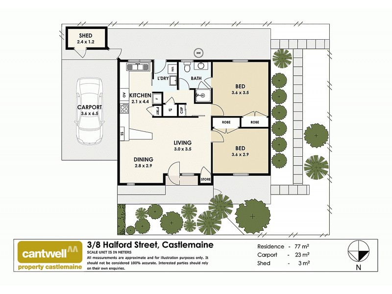 3/8 Halford Street, Castlemaine VIC 3450 Floorplan