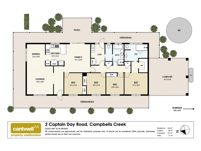 2 Captain Day Road, Campbells Creek VIC 3451 Floorplan
