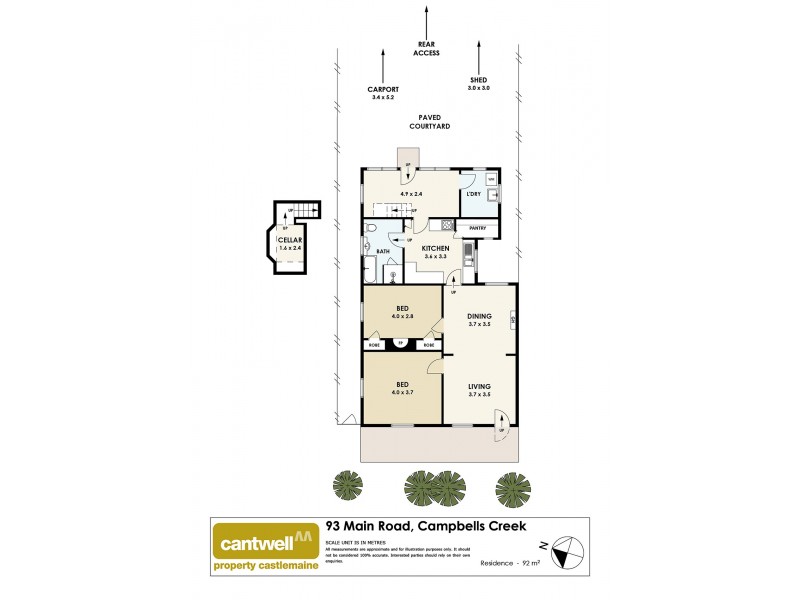 93 Main Road, Campbells Creek VIC 3451 Floorplan