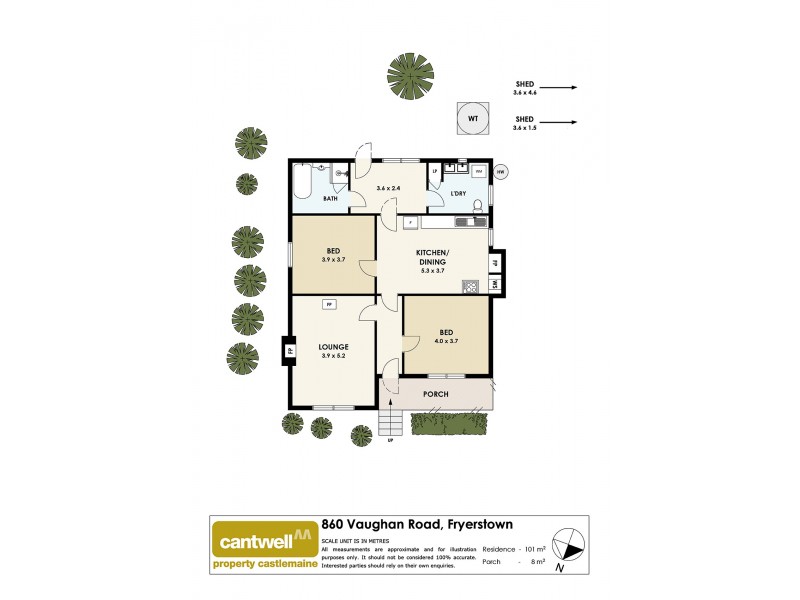 860 Vaughan Road, Fryerstown VIC 3451 Floorplan