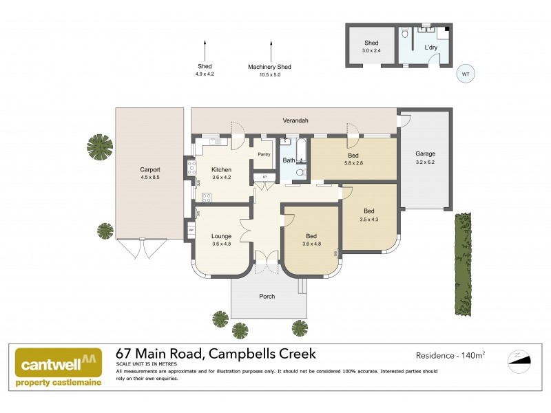 67 Main Road, Campbells Creek VIC 3451 Floorplan