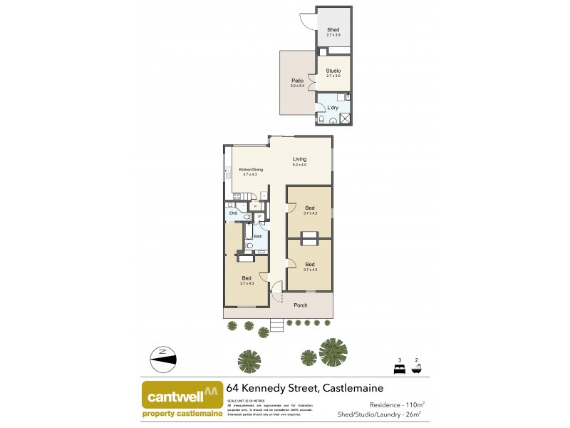 64 Kennedy Street, Castlemaine VIC 3450 Floorplan