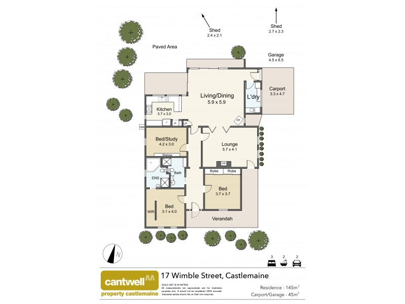 17 Wimble Street, Castlemaine VIC 3450 Floorplan