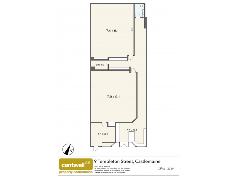 9 Templeton Street, Castlemaine VIC 3450 Floorplan