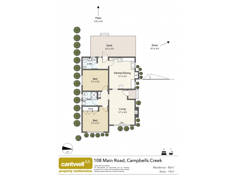 108 Main Road, Campbells Creek VIC 3451 Floorplan