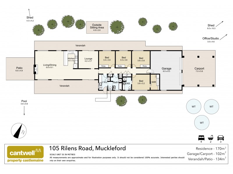 105 Rilens Road, Muckleford VIC 3451 Floorplan