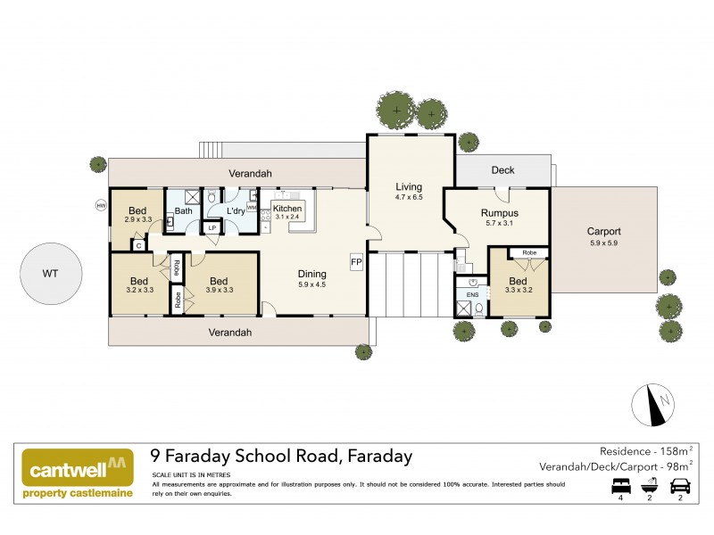 9 Faraday School Road, Faraday VIC 3451 Floorplan