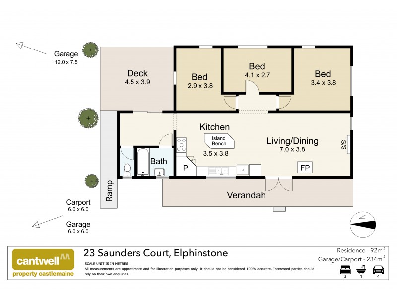 23 Saunders Court, Elphinstone VIC 3448 Floorplan
