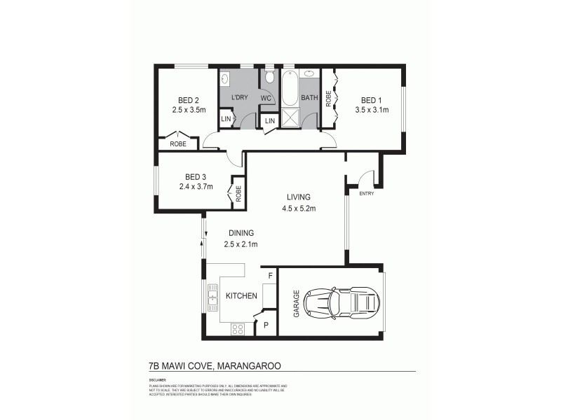 7B Mawi Cove, Marangaroo WA 6064 Floorplan