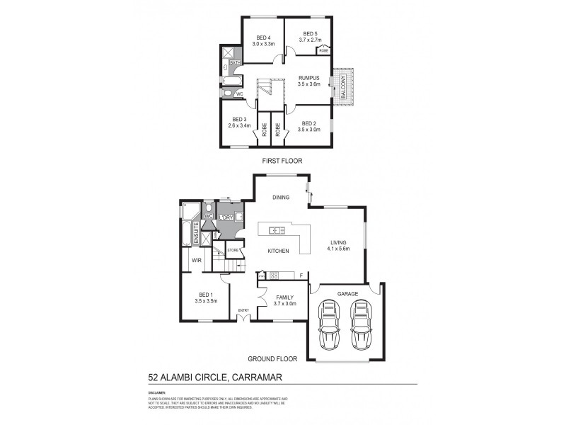 52 Allanbi Circle, Carramar WA 6031 Floorplan