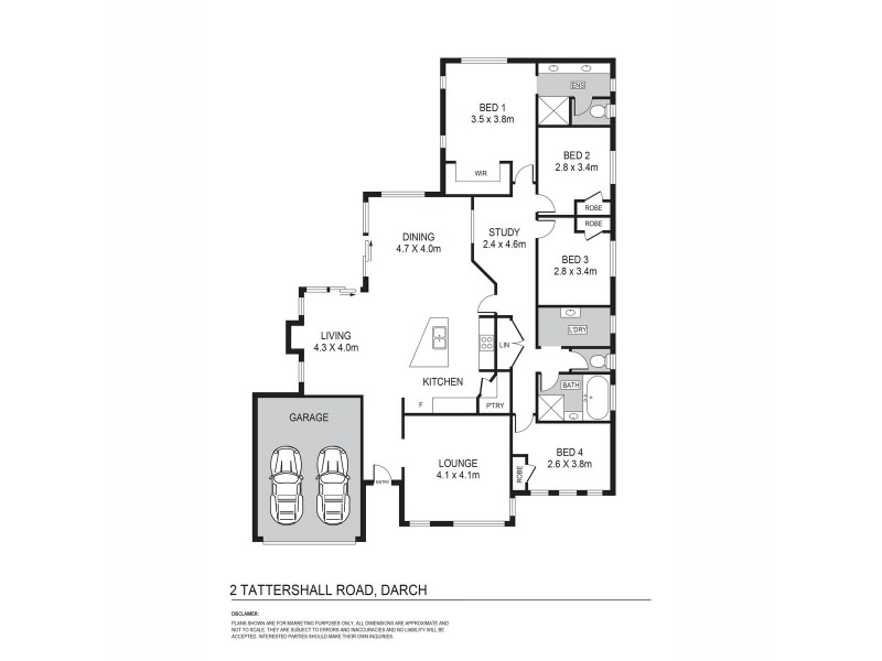 2 Tattershall Road, Darch WA 6065 Floorplan