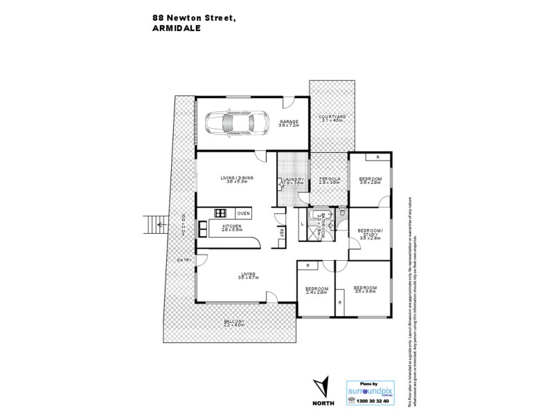 88 Newton Street, Armidale NSW 2350 Floorplan