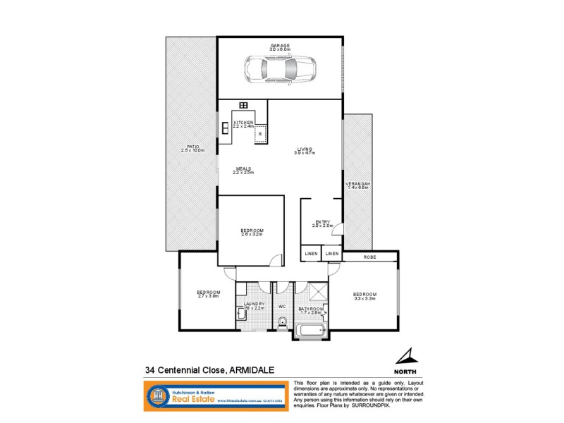 34 Centennial Close, Armidale NSW 2350 Floorplan