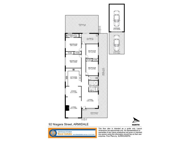 92 Niagara Street, Armidale NSW 2350 Floorplan