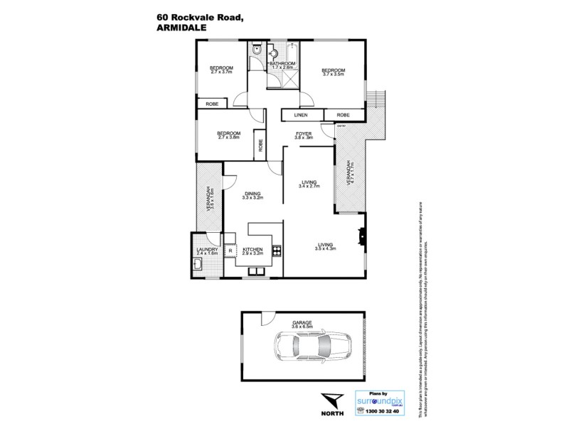 60 Rockvale Road, Armidale NSW 2350 Floorplan