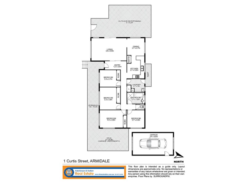 1 Curtis Street, Armidale NSW 2350 Floorplan